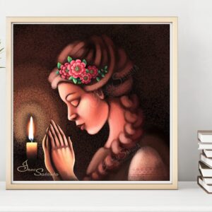 Digital art портрет художниця Інесса Сацута