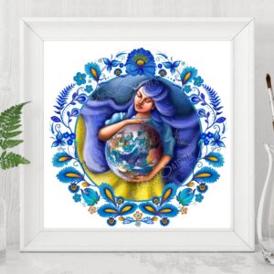 Digital art портрет художниця Інесса Сацута