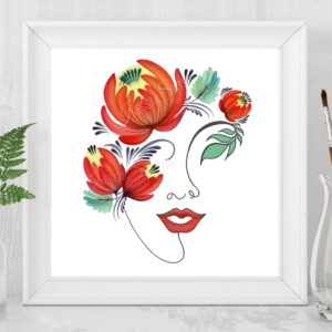 Digital art портрет художниця Інесса Сацута