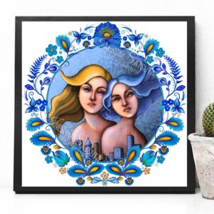 Digital art портрет художниця Інесса Сацута