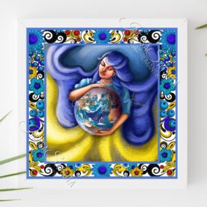 Digital art портрет художниця Інесса Сацута