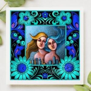 Digital art портрет художниця Інесса Сацута